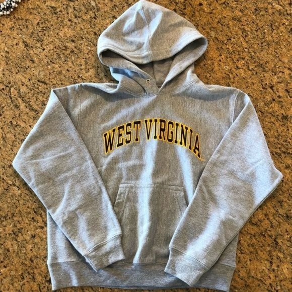 Other - WEST VIRGINIA GRAY NAVY AND YELLOW WVU BABY HOODIE